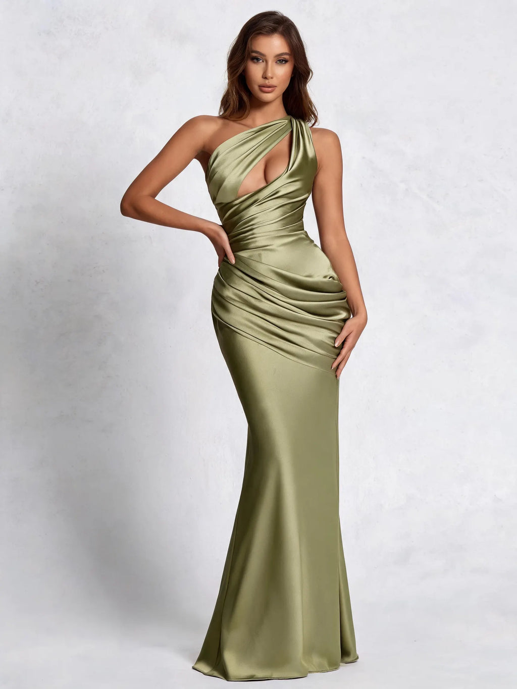 Emina Maxi Dress - Light Olive