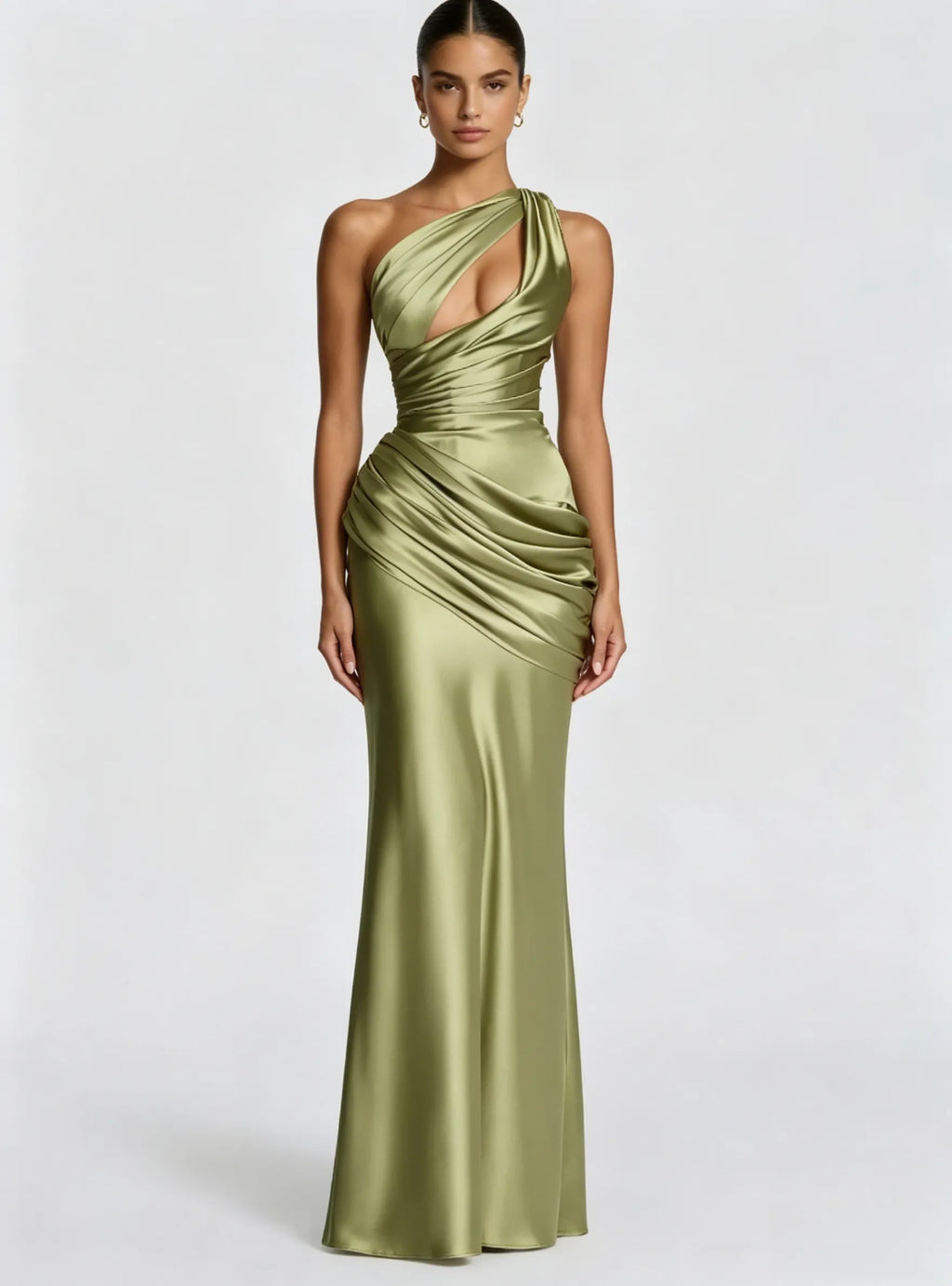 Emina Maxi Dress - Light Olive
