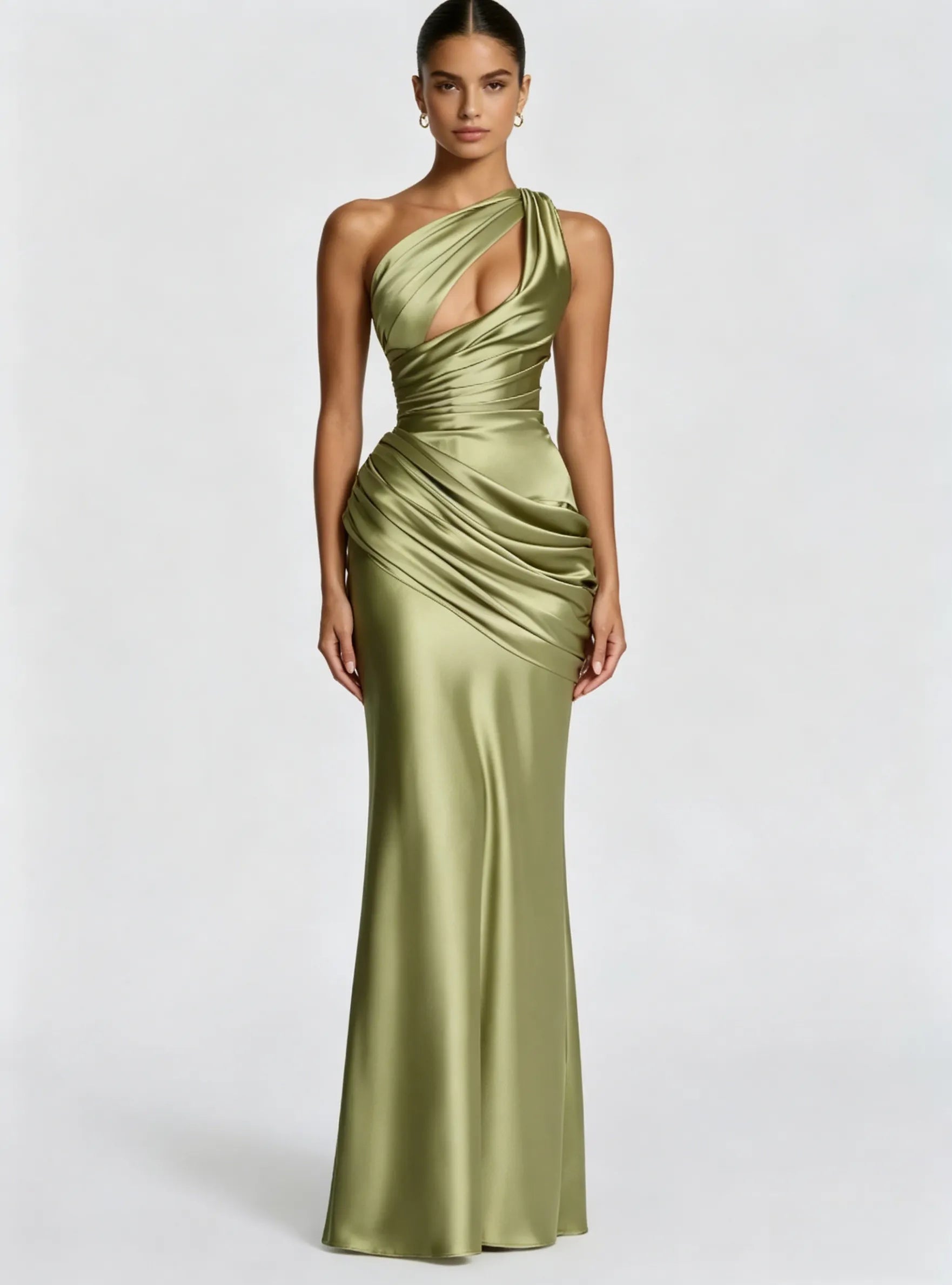 Emina Maxi Dress - Light Olive