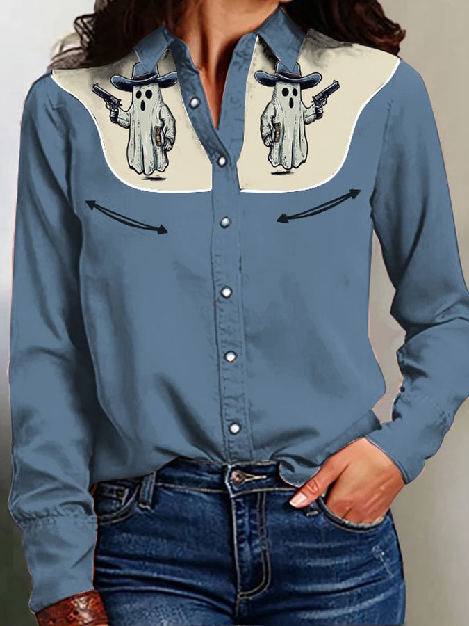 Women's Western Print Shirt