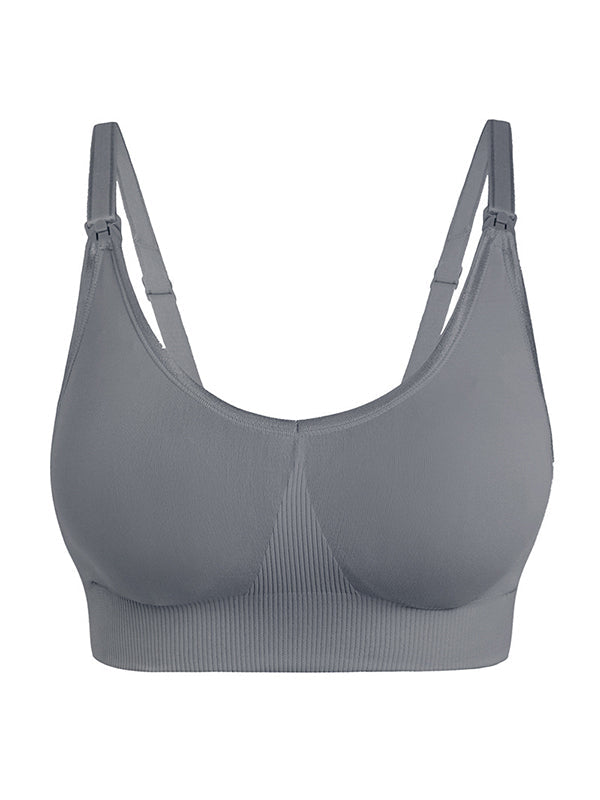 Full Bust Seamless Nursing Bras Maternity Bra for Breastfeeding Pregnancy Wireless Bralette with Pads