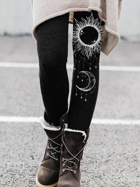 Sun & Moon Totem Comfy Leggings