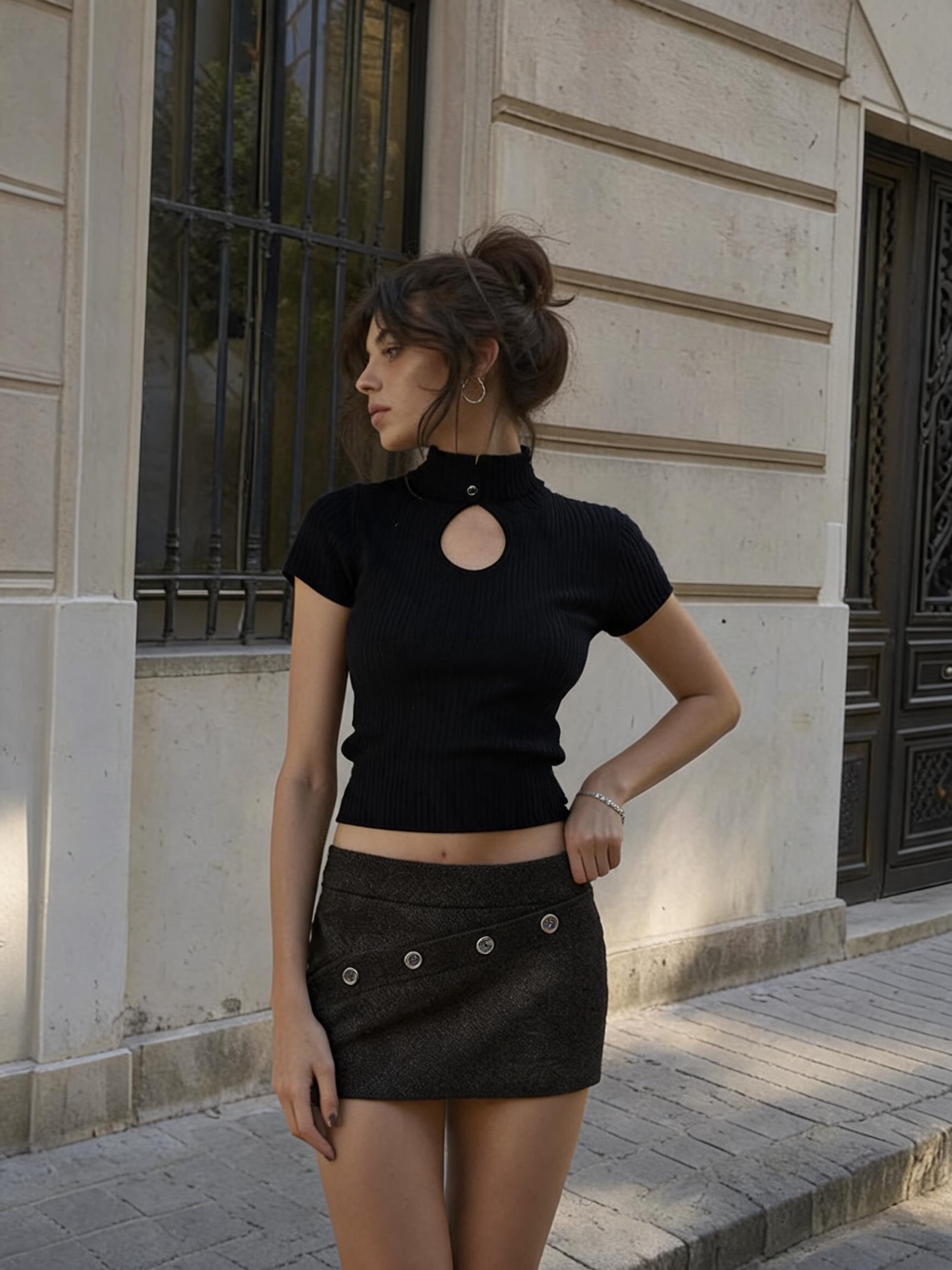 Luci Black Top